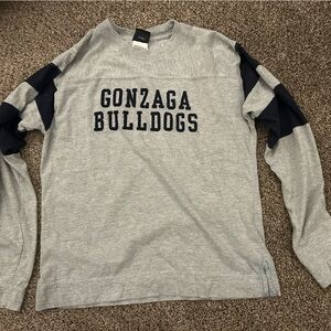 Gonzaga Bulldogs Kids Gray & Navy Long-Sleeve Sweatshirt